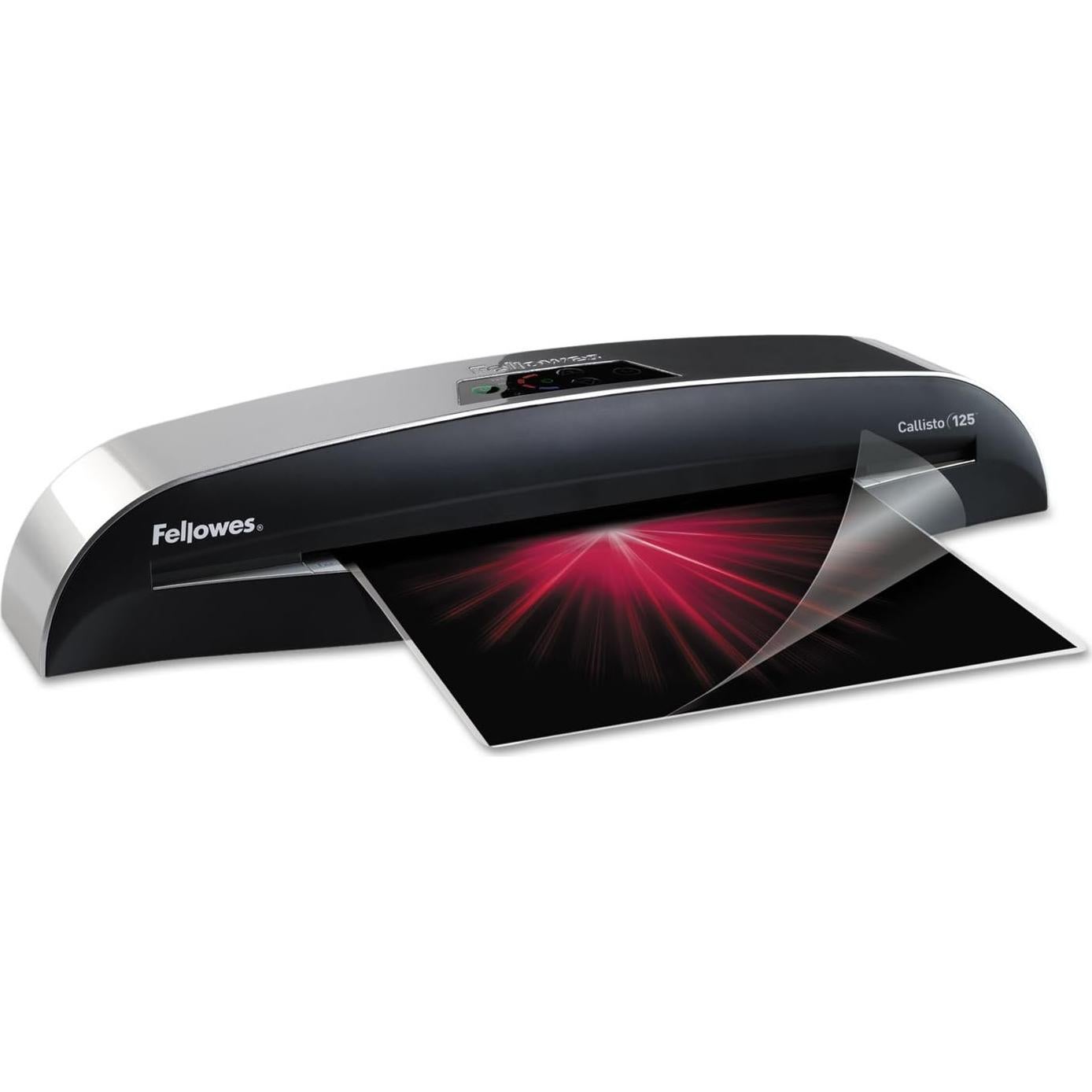 Laminadora Fellowes Callisto 125, 31.75 cm, Plata/Negro