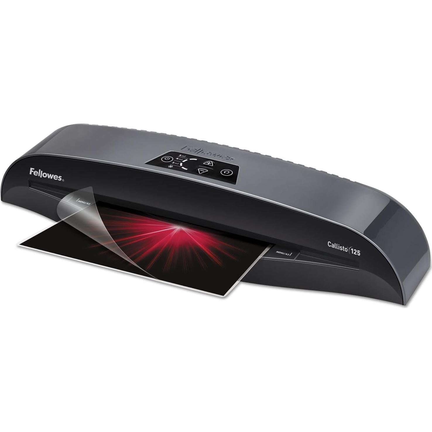 Laminadora Fellowes Callisto 125, 31.75 cm, Plata/Negro