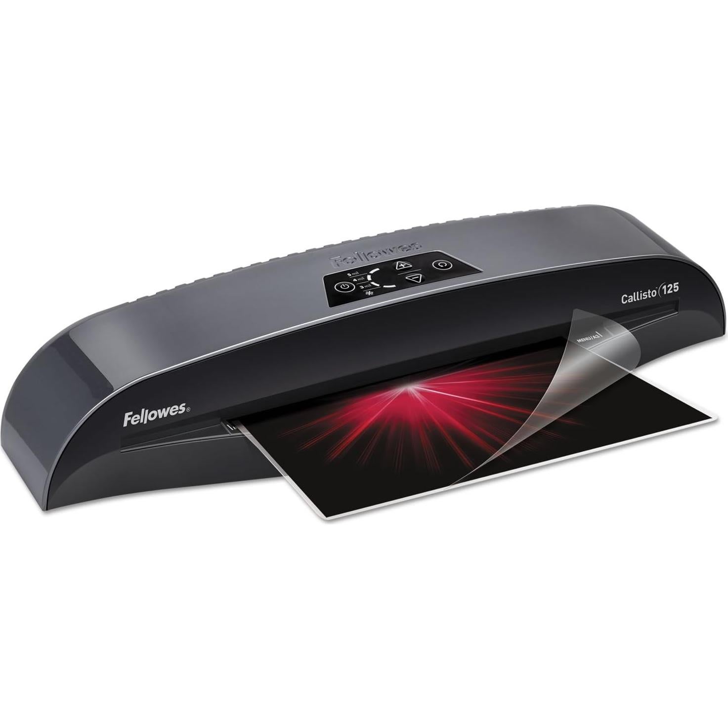 Laminadora Fellowes Callisto 125, 31.75 cm, Plata/Negro