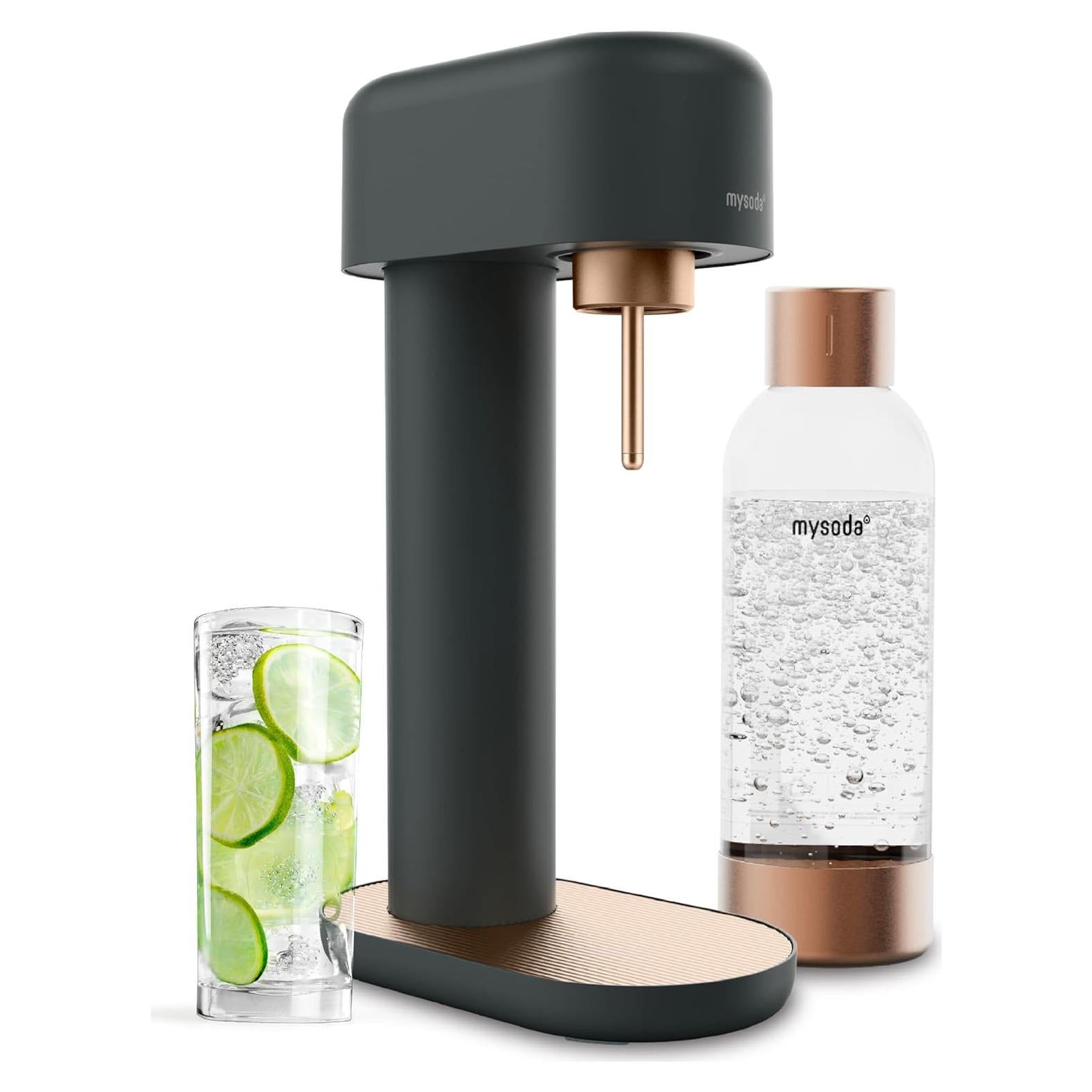 Máquina de Soda Mysoda Ruby 2 1L Manual Negro Cobre