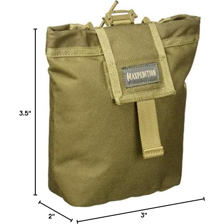 Maxpedition Rollypoly Pouch Basura Plegable Caqui 7.6x5.1x8.9cm