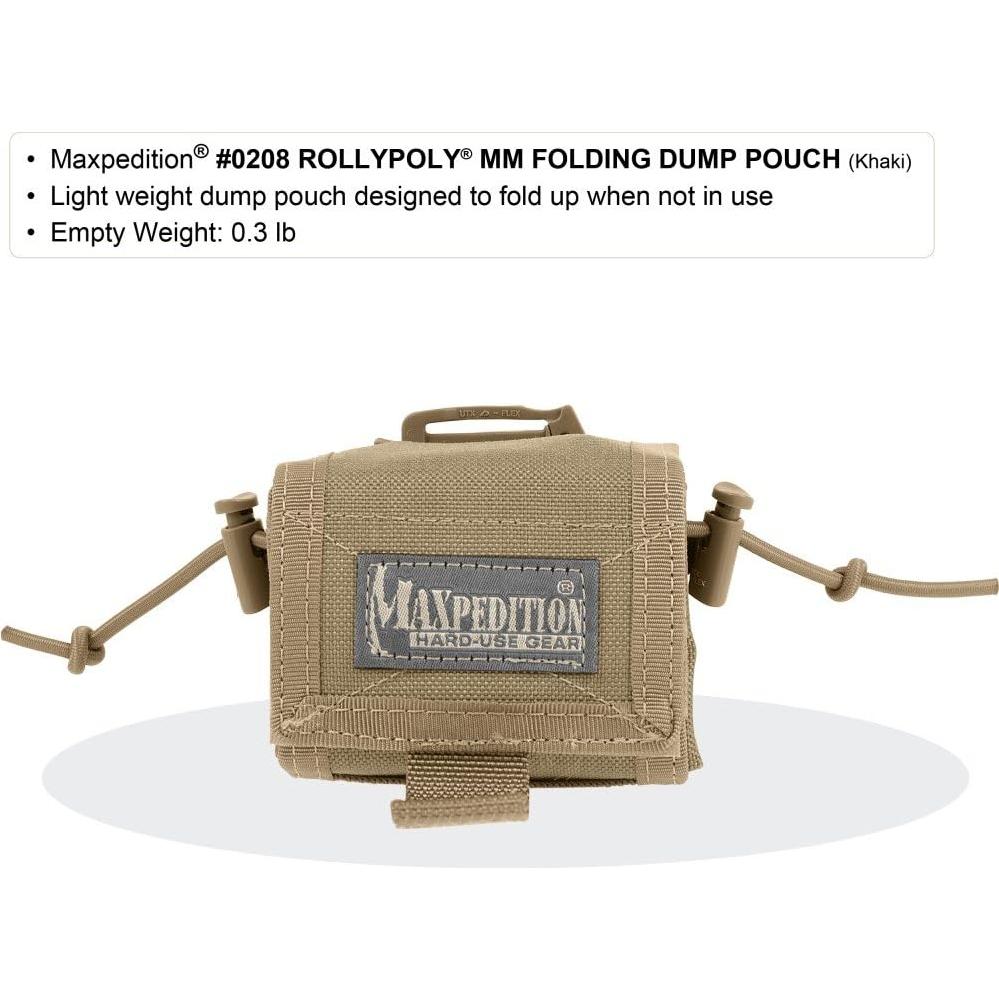 Pouch Plegable Maxpedition Rollypoly Verde 15x7x20 cm