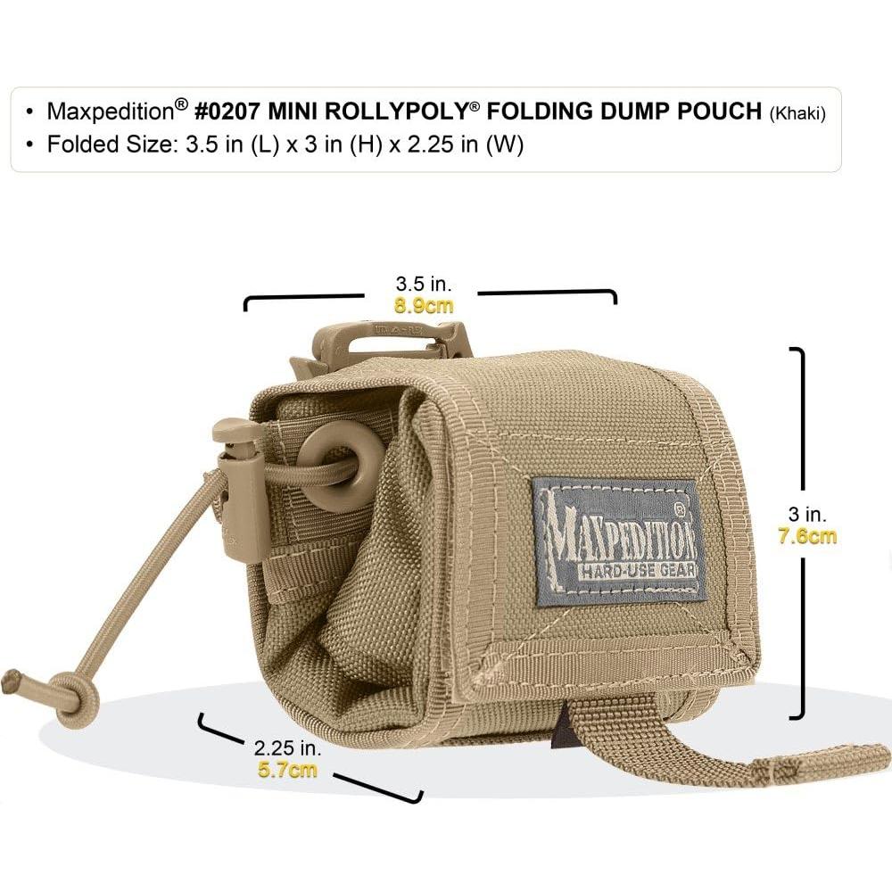 Pouch Plegable Maxpedition Rollypoly Verde 15x7x20 cm