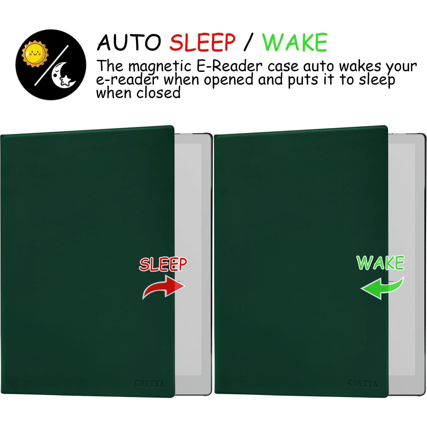 Funda Magnética GOVTVA para Onyx Boox Go 10.3 ePaper Verde