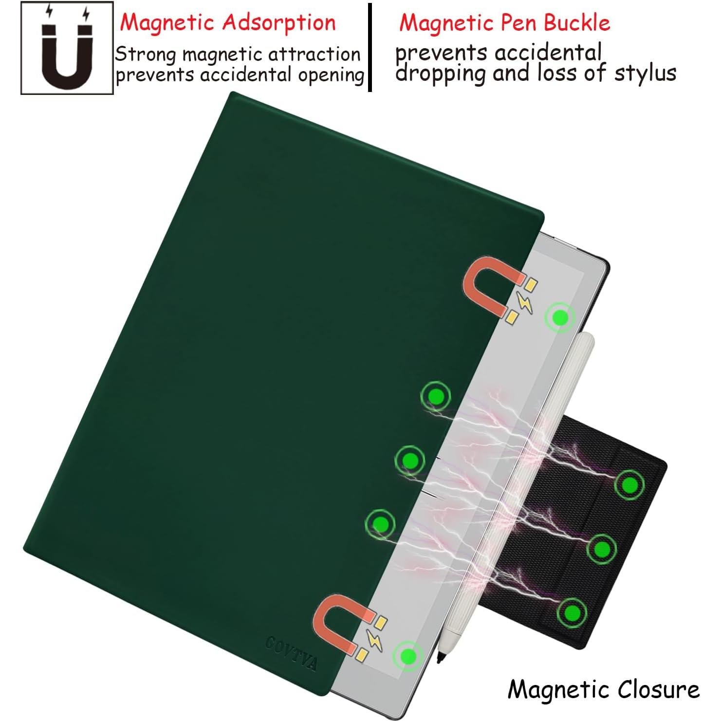 Funda Magnética GOVTVA para Onyx Boox Go 10.3 ePaper Verde