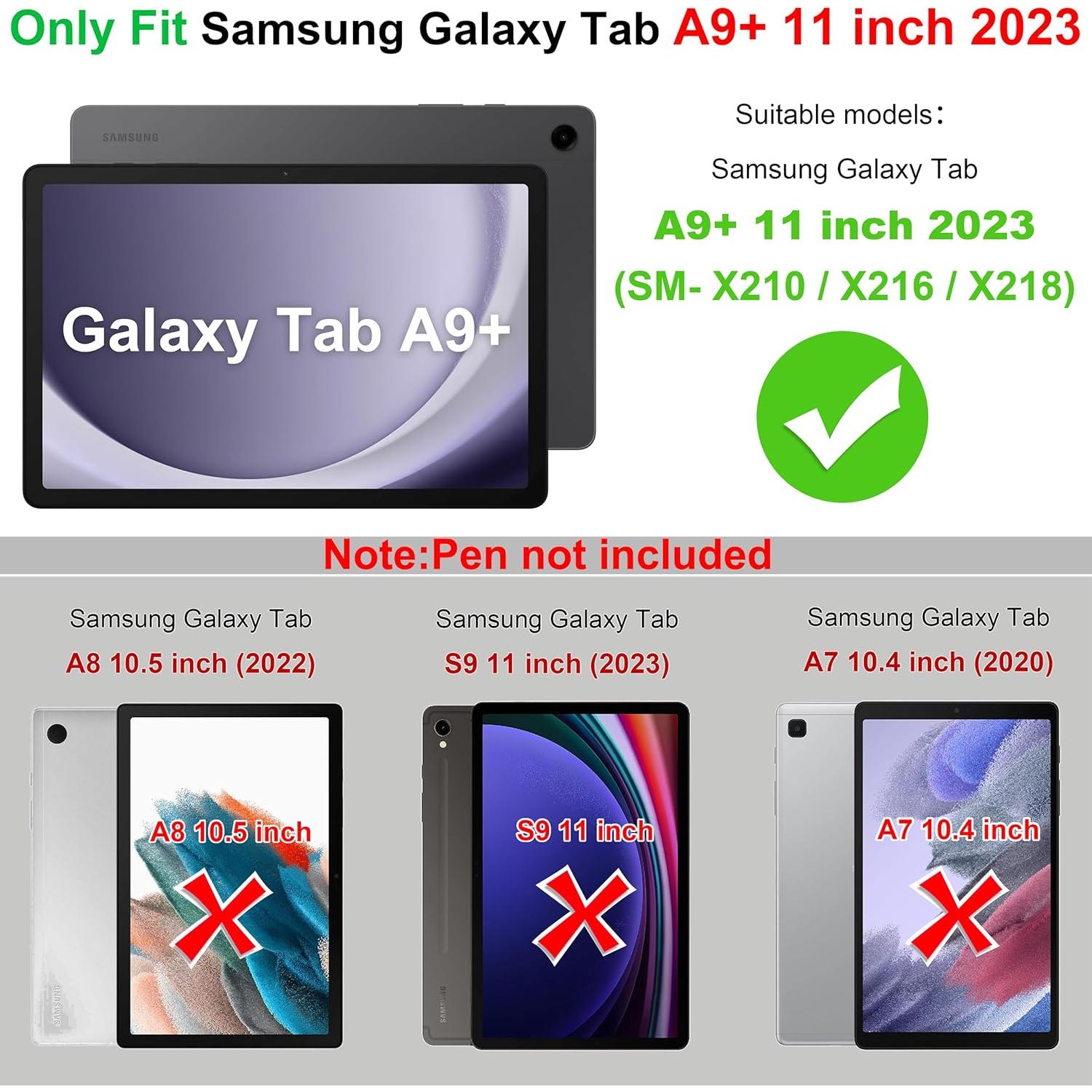 Funda Samsung Galaxy Tab A9+ 11" 2023 Resistente Púrpura