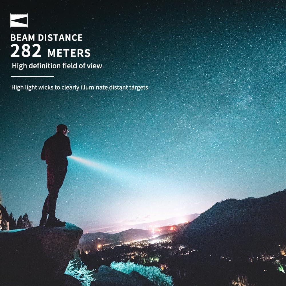 Linterna Recargable MIJOMI E8, 2000 Lúmenes, Compacta e IPX8