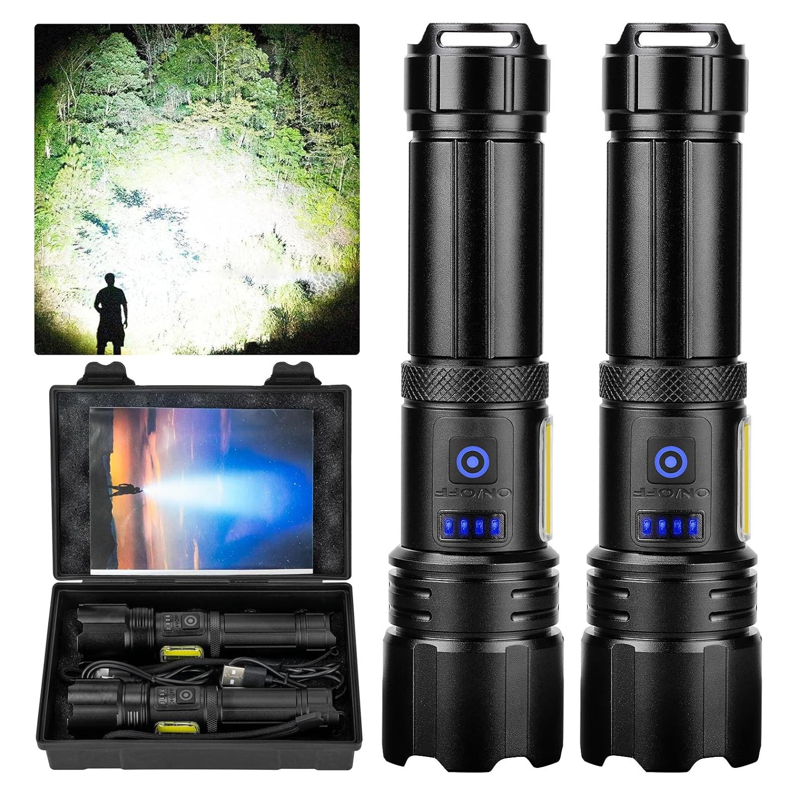 Linterna Recargable Sigoobal 99,000 Lúmenes 7 Modos IPX6