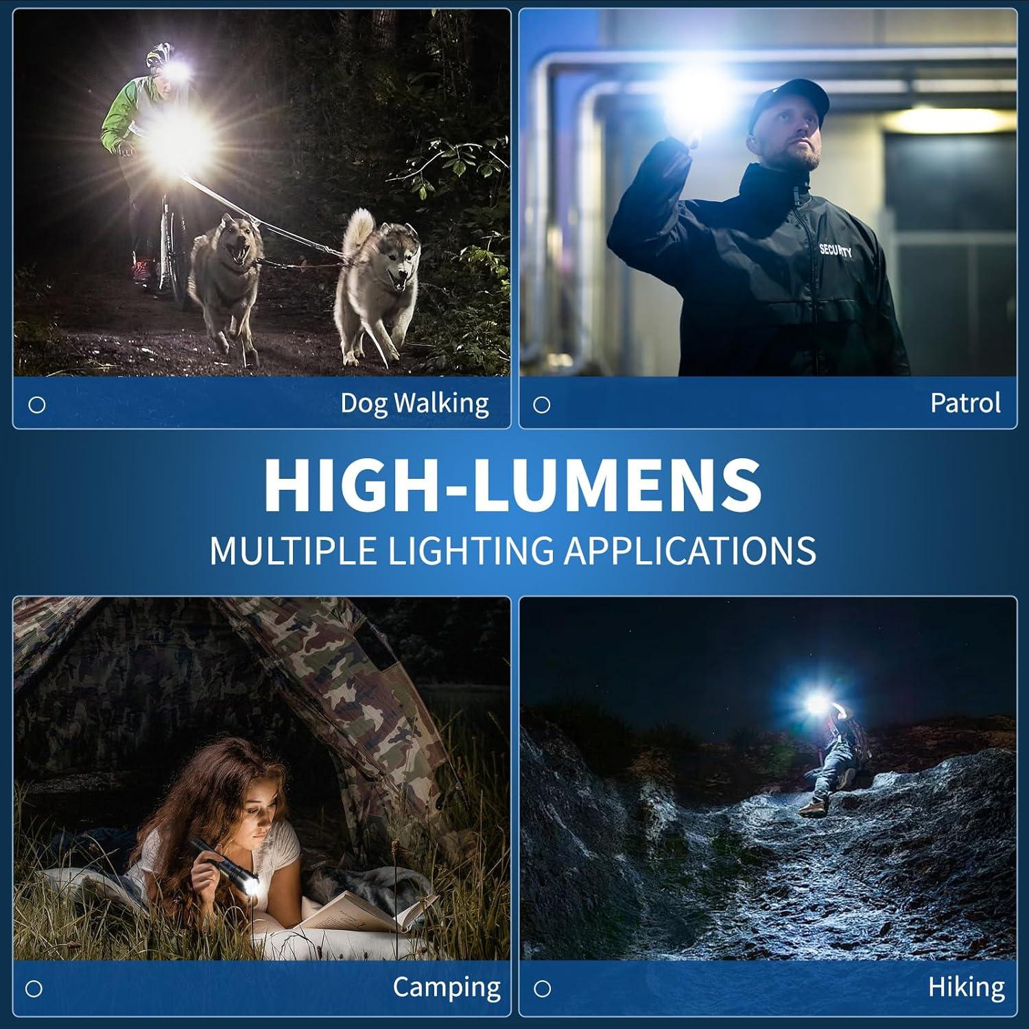 Linterna Recargable Sigoobal 99,000 Lúmenes 7 Modos IPX6