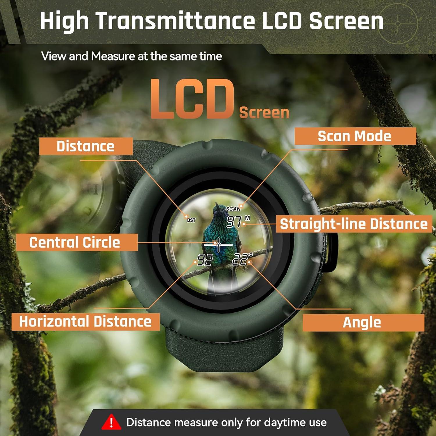 Binoculares SPORTICH B1042B-MD 10x42ED con Medidor Láser 1828m