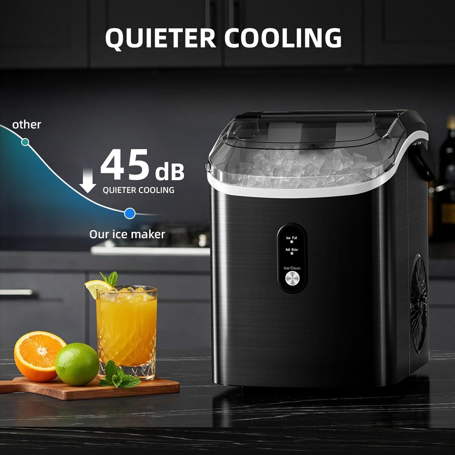 Fabricador de Hielo Nugget Antarctic Star 15.42 kg/día Acero Inoxidable