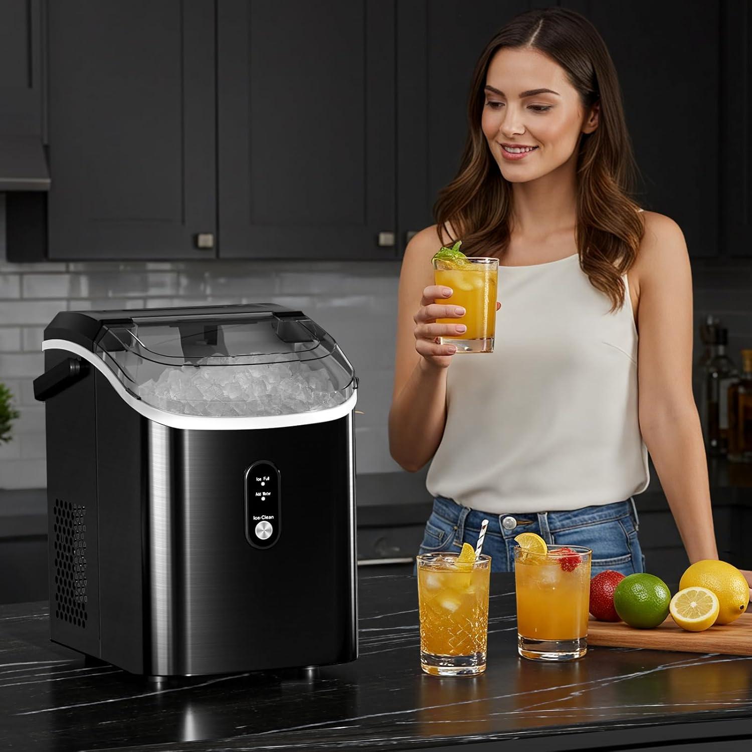 Fabricador de Hielo Nugget Antarctic Star 15.42 kg/día Acero Inoxidable