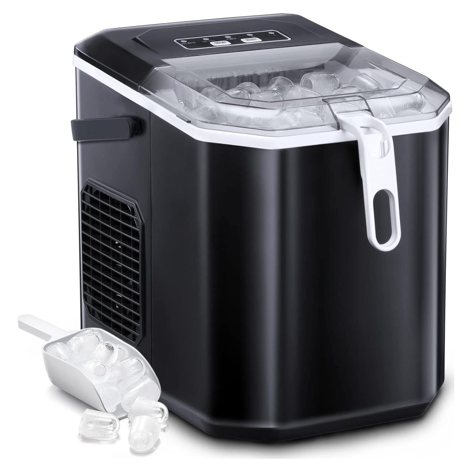 Fabricante de Hielo de Encimera Antarctic Star HZB-22G Negro 11.79 kg