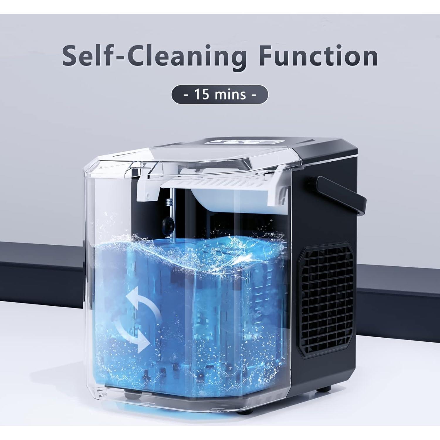 Fabricante de Hielo de Encimera Antarctic Star HZB-22G Negro 11.79 kg