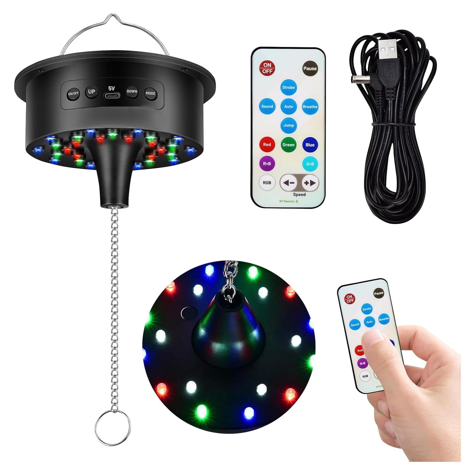 Motor de Bola de Disco IGRARK con Luz y Control Remoto 0-15 RPM