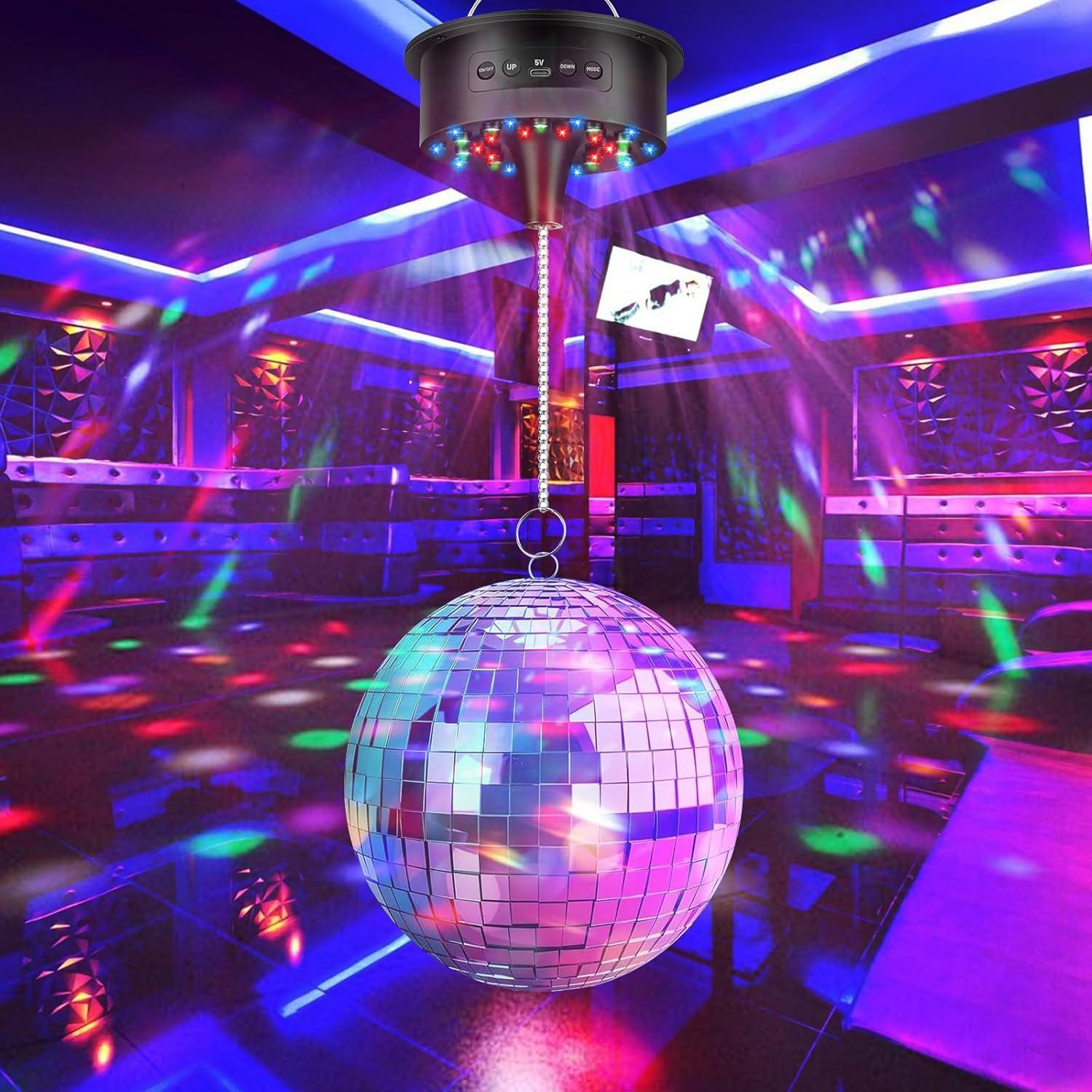 Motor de Bola de Disco IGRARK con Luz y Control Remoto 0-15 RPM