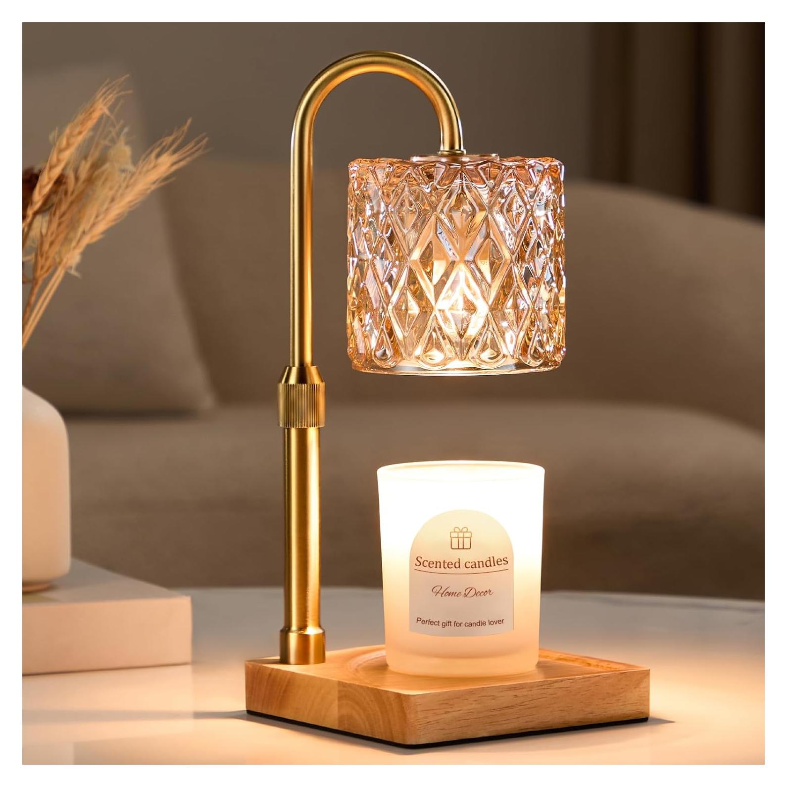 Lámpara Calentadora de Velas Hong-in Ámbar Regulable con Temporizador