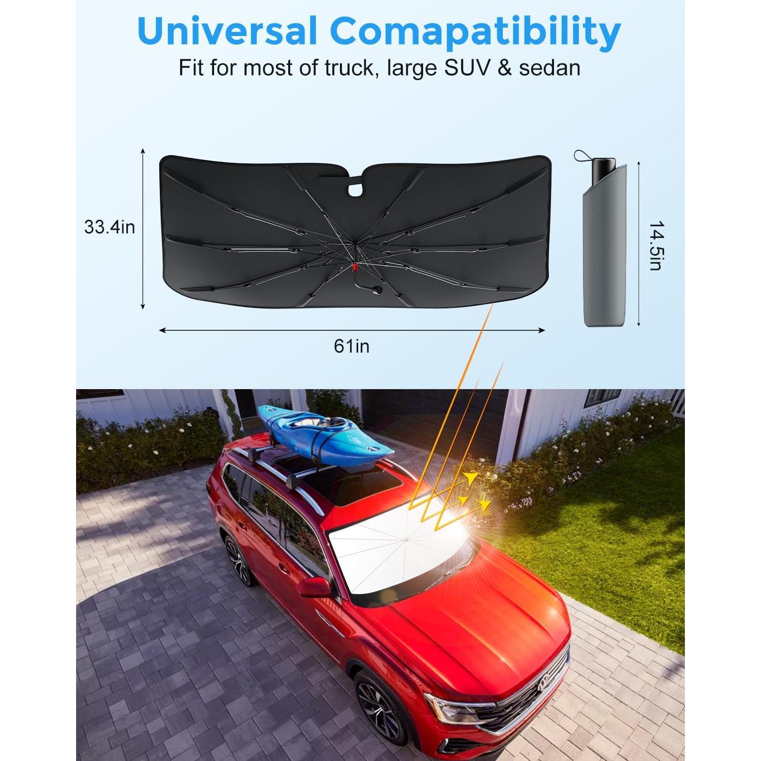 Sombra de Parabrisas DMJN A-ZYS-BS28 Grande - Protección UV