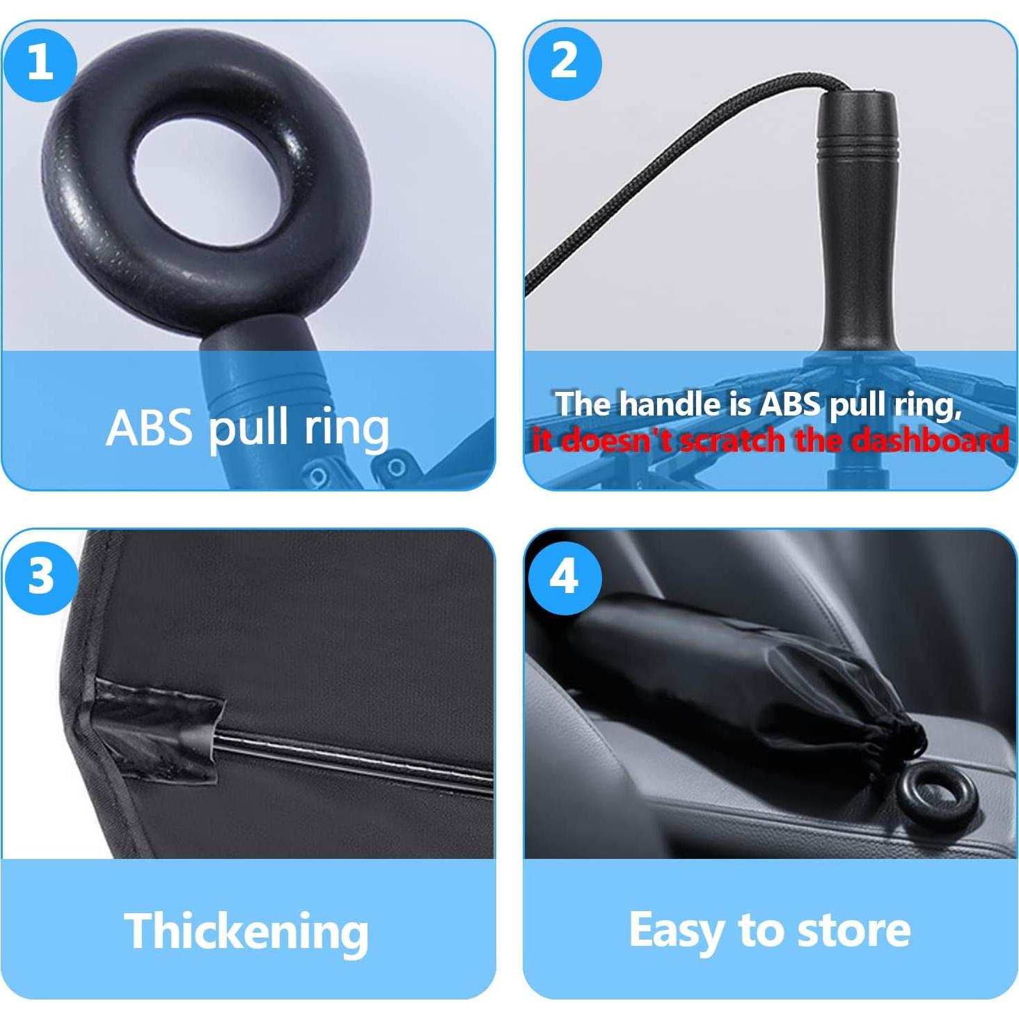 Sombrilla de Parabrisas de Coche Heart Horse 149.86x81.28cm