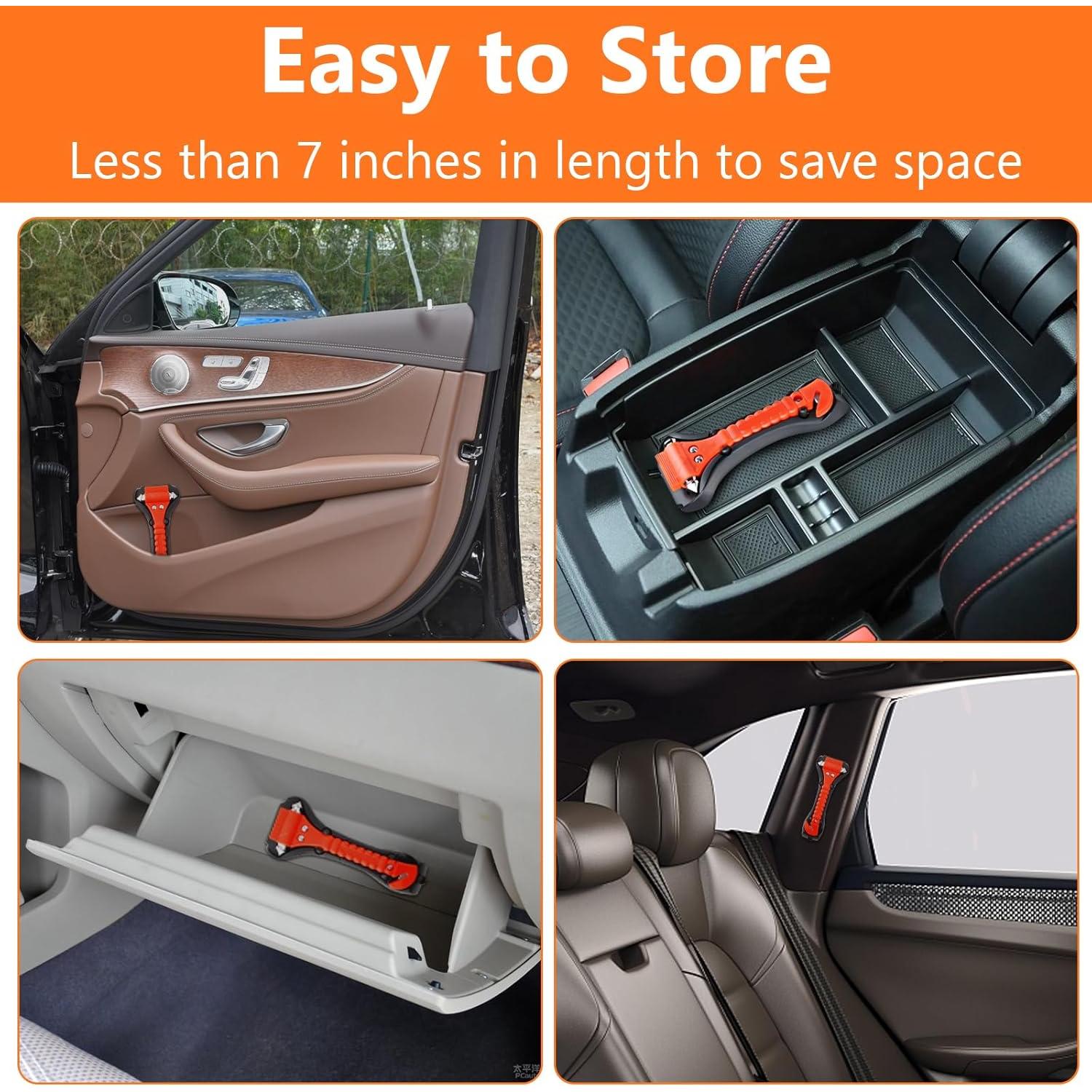 Martillo Rompe Ventanas BFXM 2-en-1 con Cortador de Cinturón