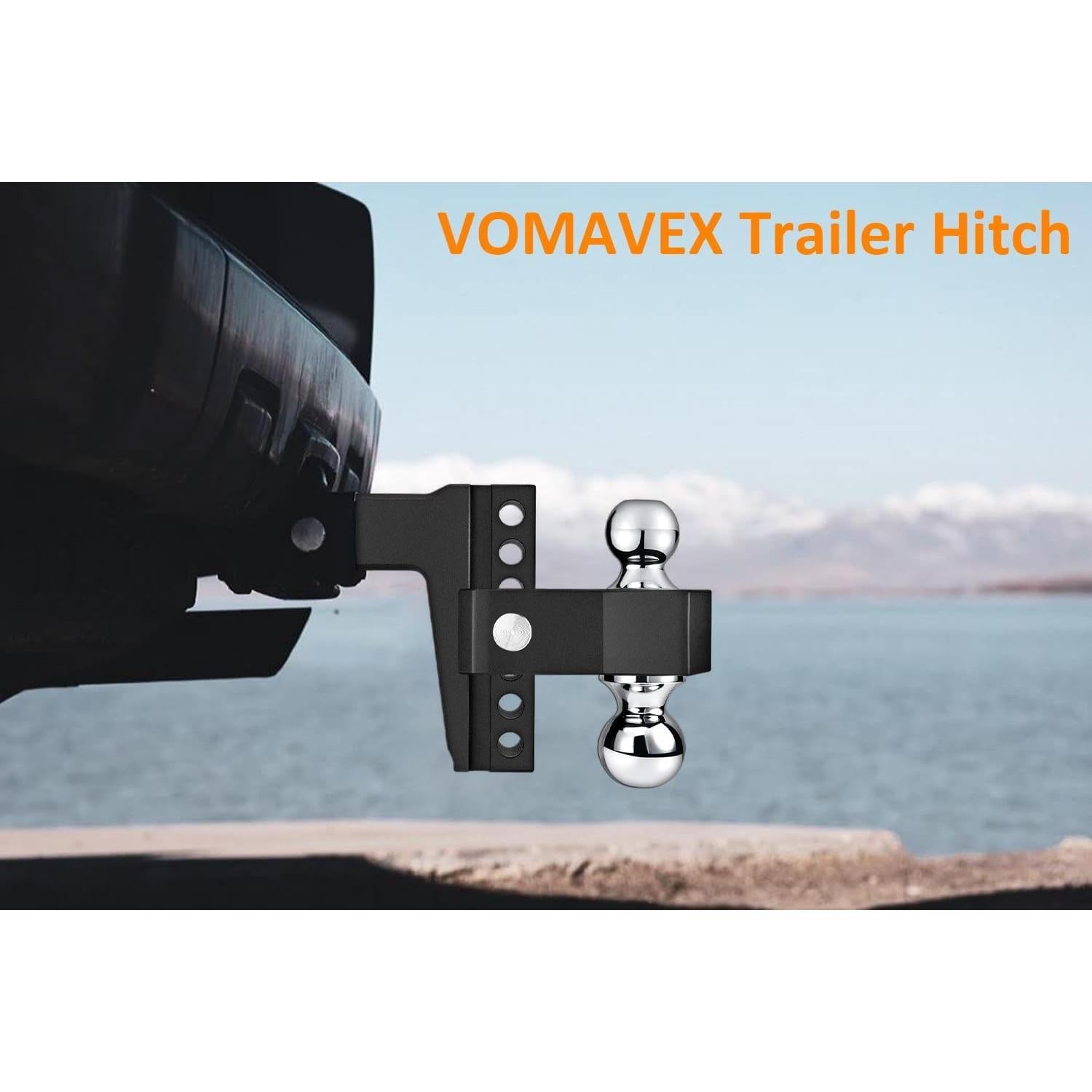 Enganche de Remolque Ajustable Vomavex 6" (15.24 cm) Negro