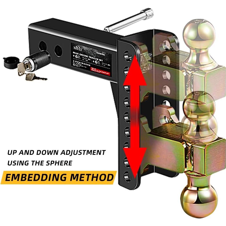 Enganche de Remolque Ajustable XPE 452506 6" (15.24 cm) 22000 lbs