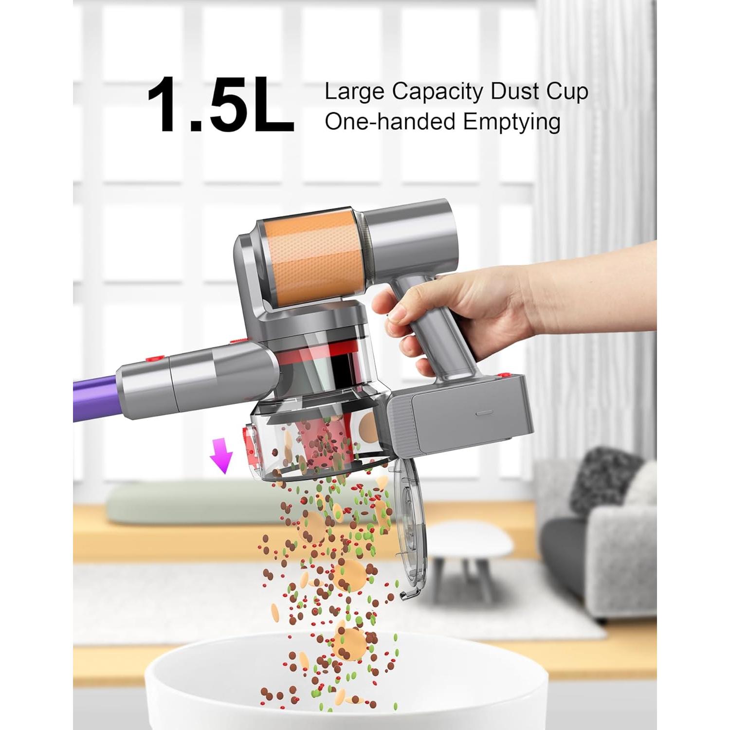 Aspiradora Inalámbrica Snowkuna K13-7S 120 Min 50Kpa 600W