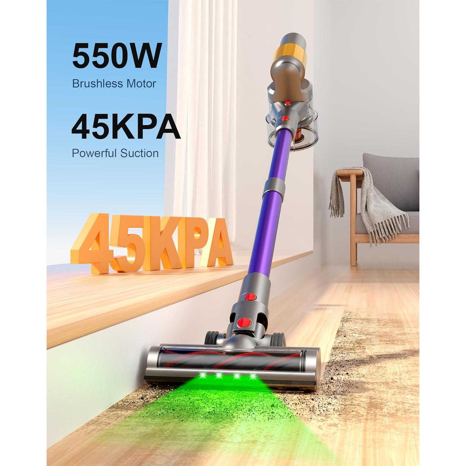 Aspiradora Inalámbrica Snowkuna K13-7S 550W 120 Minutos 45KPA