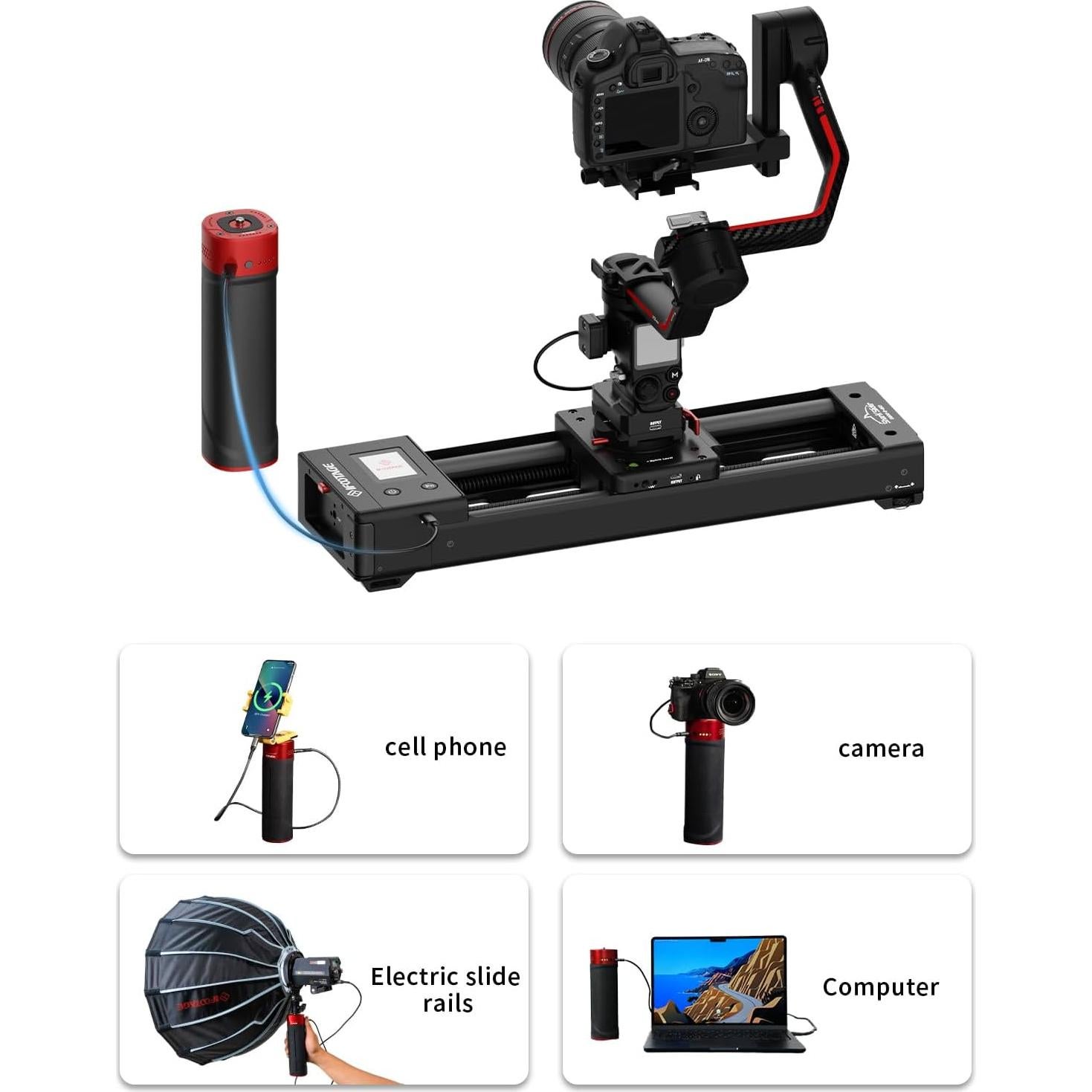 Deslizador de Cámara Motorizado IFOOTAGE Shark Nano II 66cm