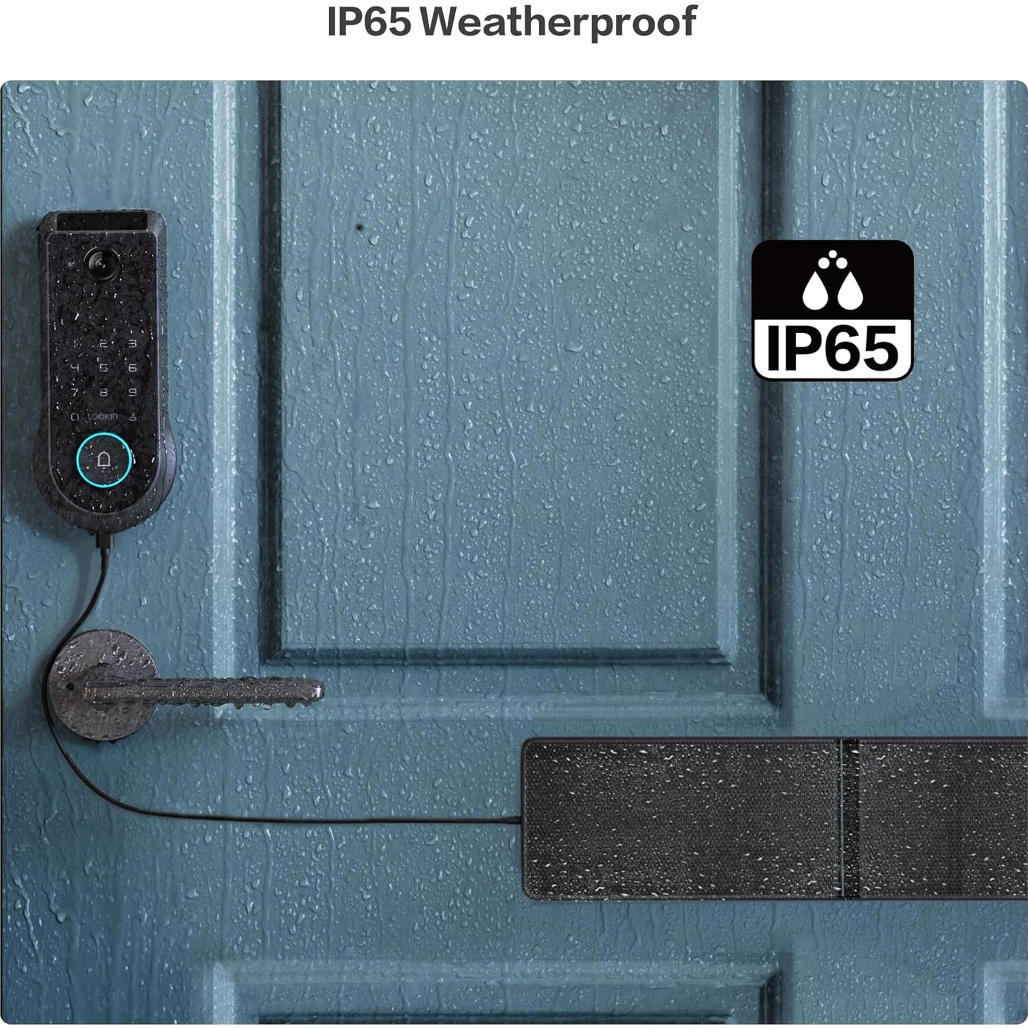 Cerradura Inteligente Lockin Veno Pro con Reconocimiento de Vena de Palma y Panel Solar