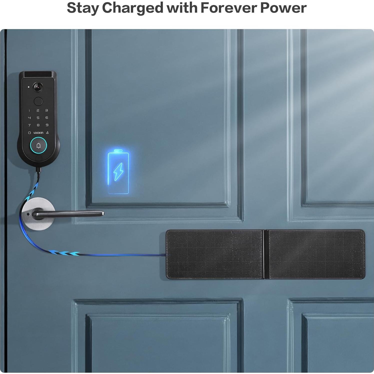 Cerradura Inteligente Lockin Veno Plus con Panel Solar 8GB