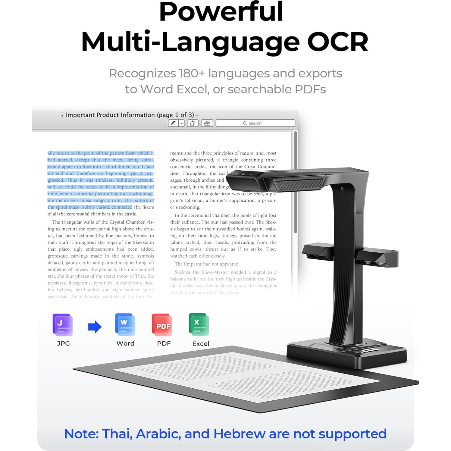 Escáner de Libros CZUR ET MAX con Caja de Estudio