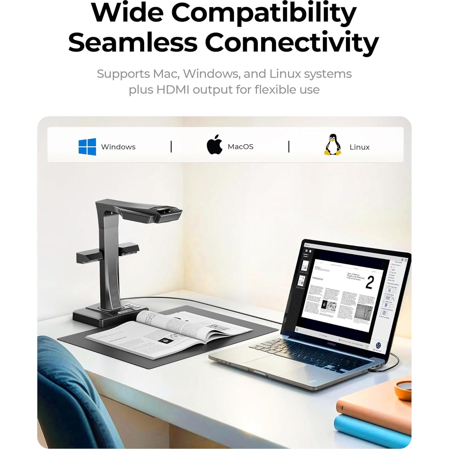 Escáner de Libros CZUR ET MAX con Caja de Estudio