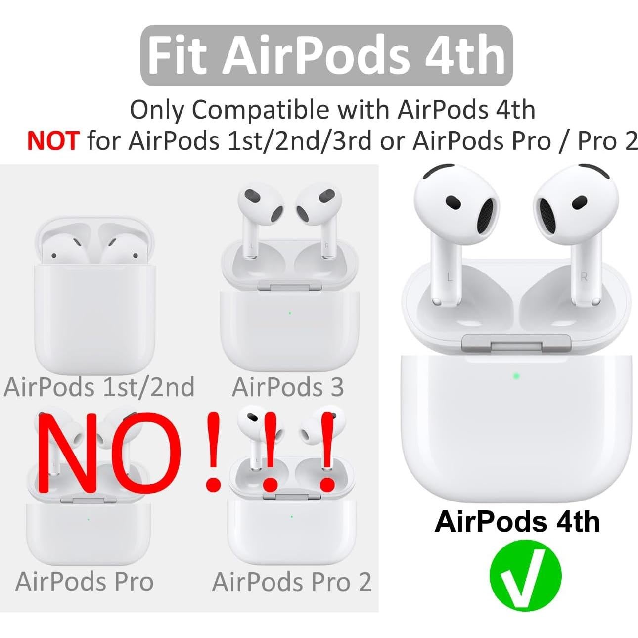 Ganchos Antideslizantes de Silicona IiEXCEL para AirPods 4