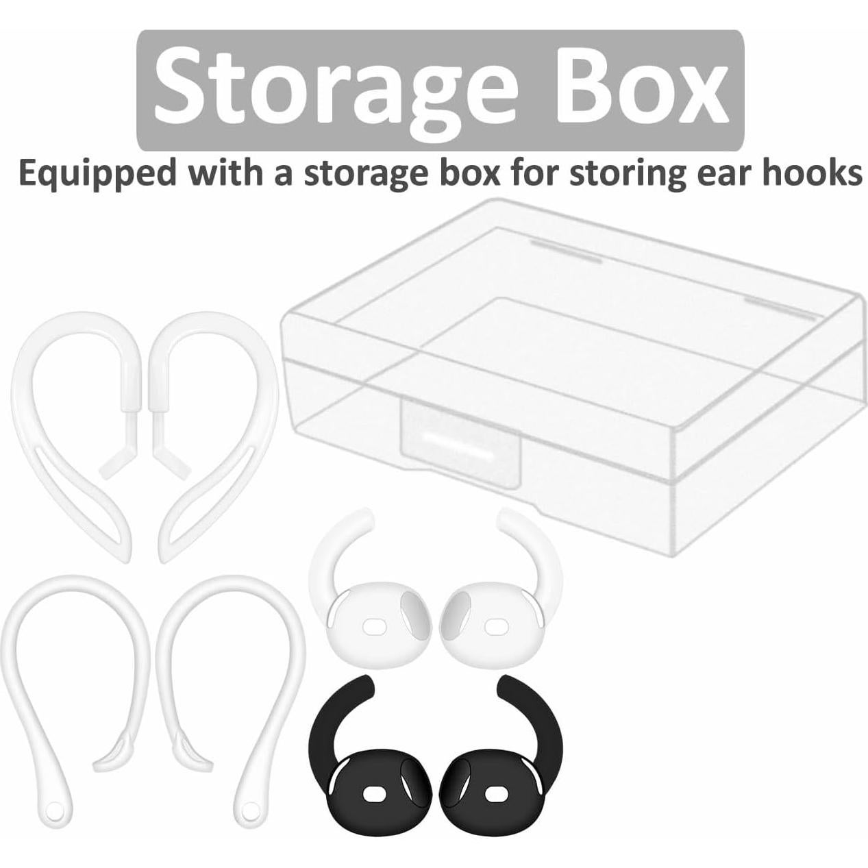 Ganchos Antideslizantes de Silicona IiEXCEL para AirPods 4