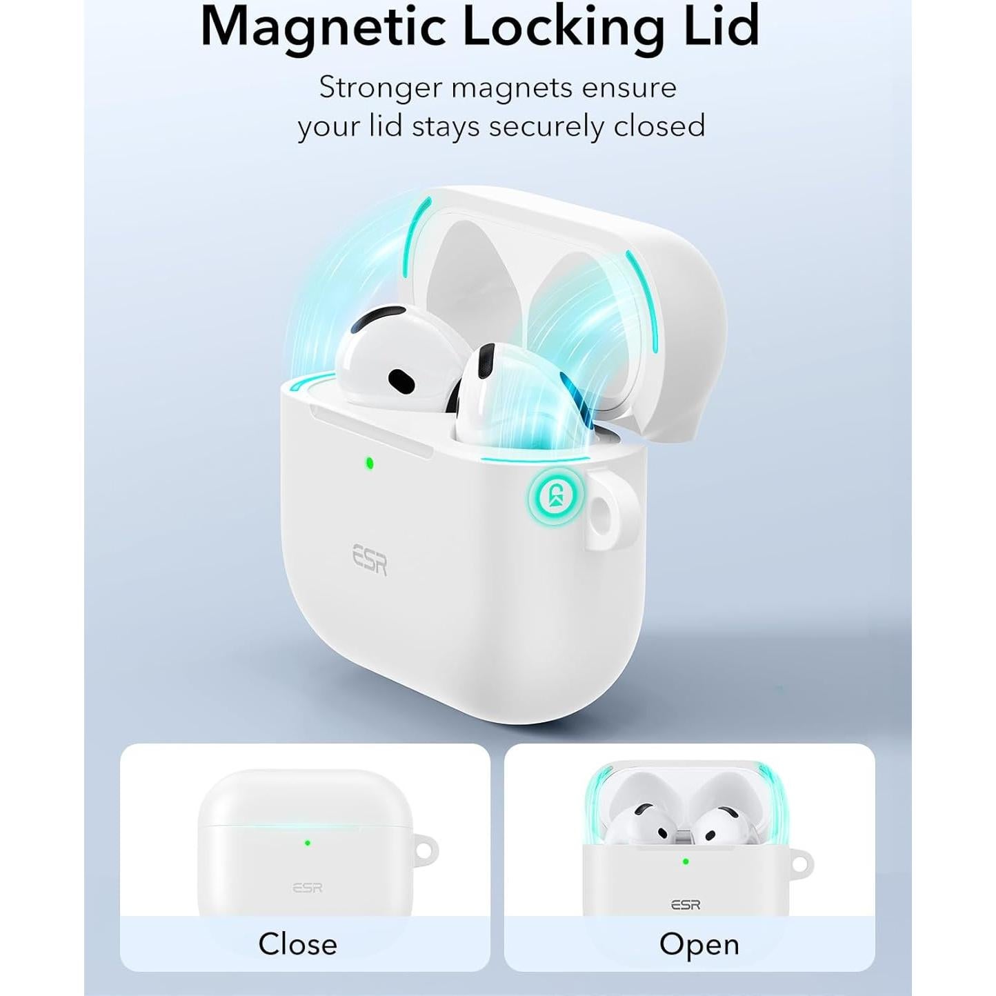 Funda ESR para AirPods 4ta Generación 2024 USB-C MagSafe Blanca