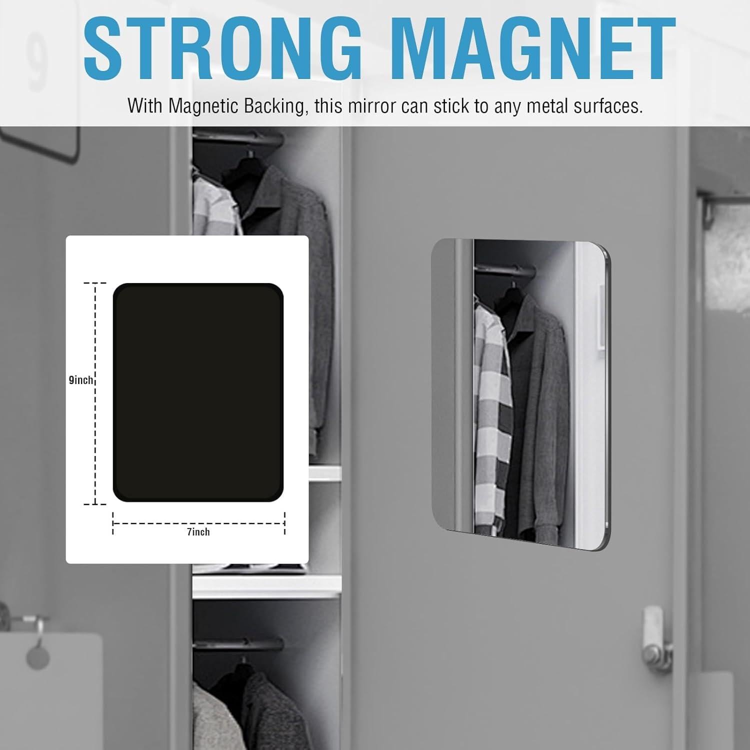 Espejo Magnético PrtMron 23x18 cm Acrílico Irrompible