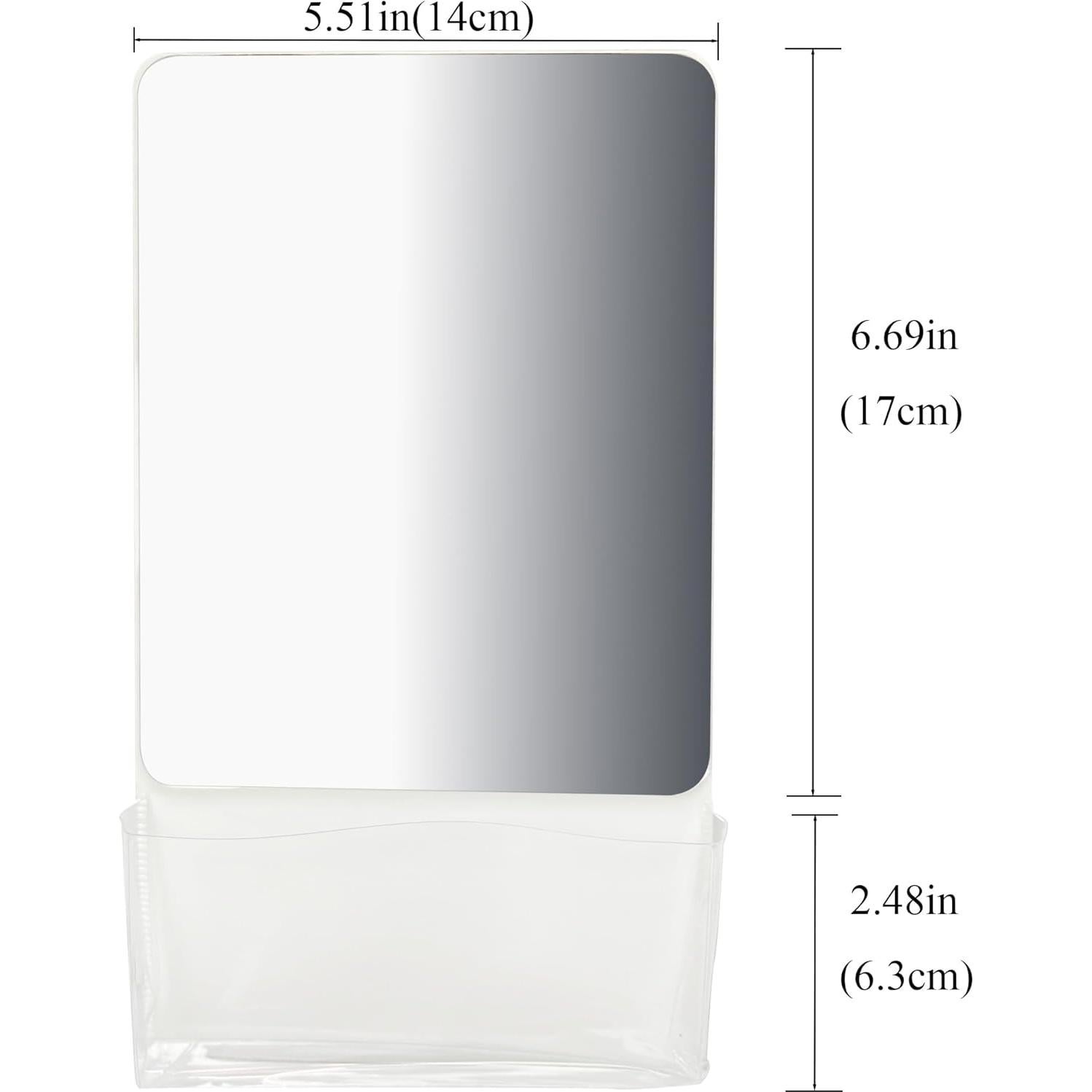 Espejo Magnético Neehows 24.1x14 cm con Bolsillo Blanco