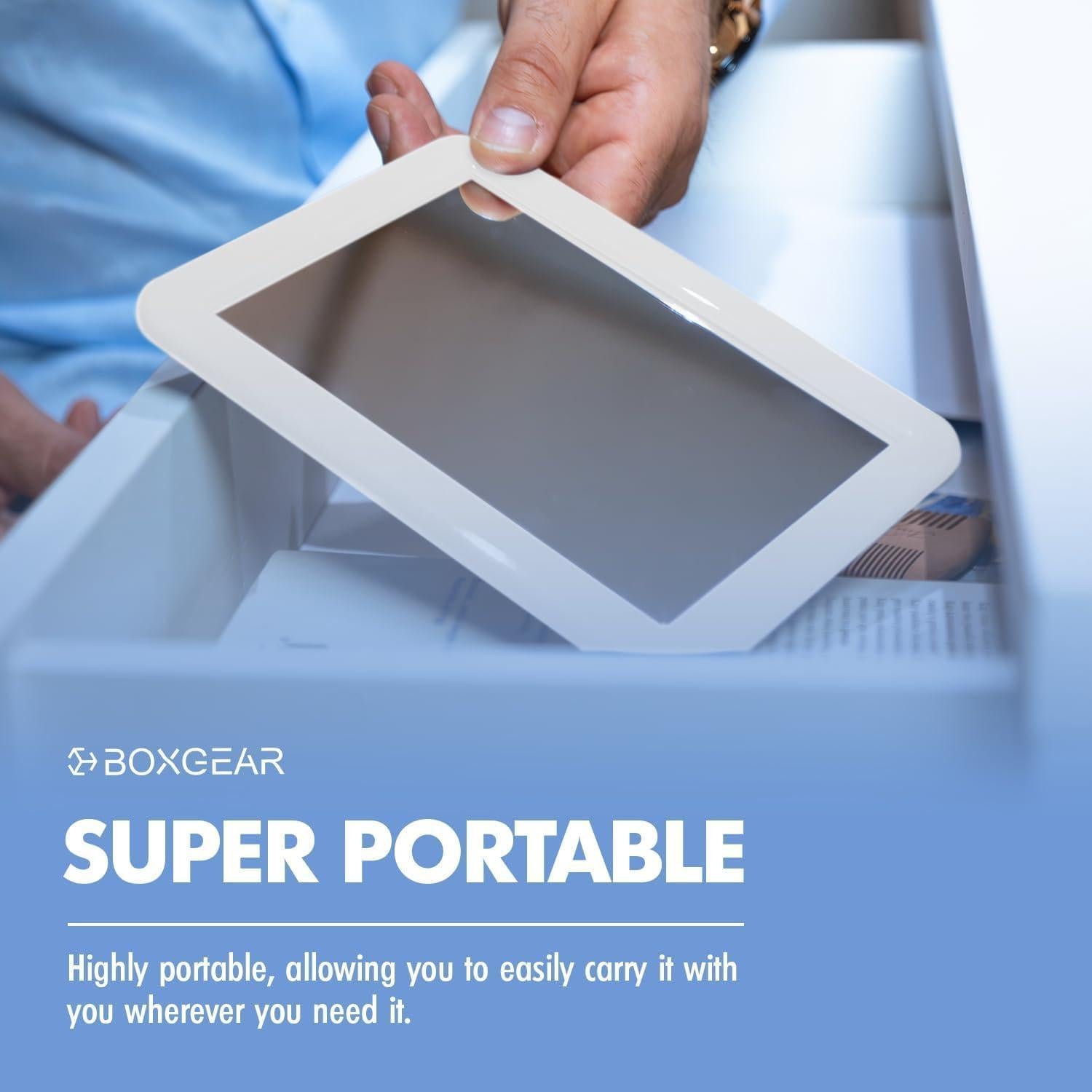 Espejo Magnético Boxgear 12.7x17.8 cm para Casillero Blanco