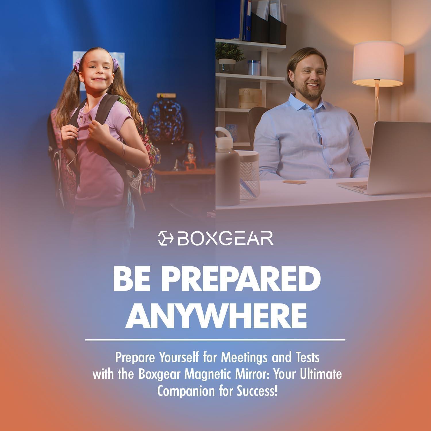 Espejo Magnético Boxgear 12.7x17.8 cm para Casillero Blanco