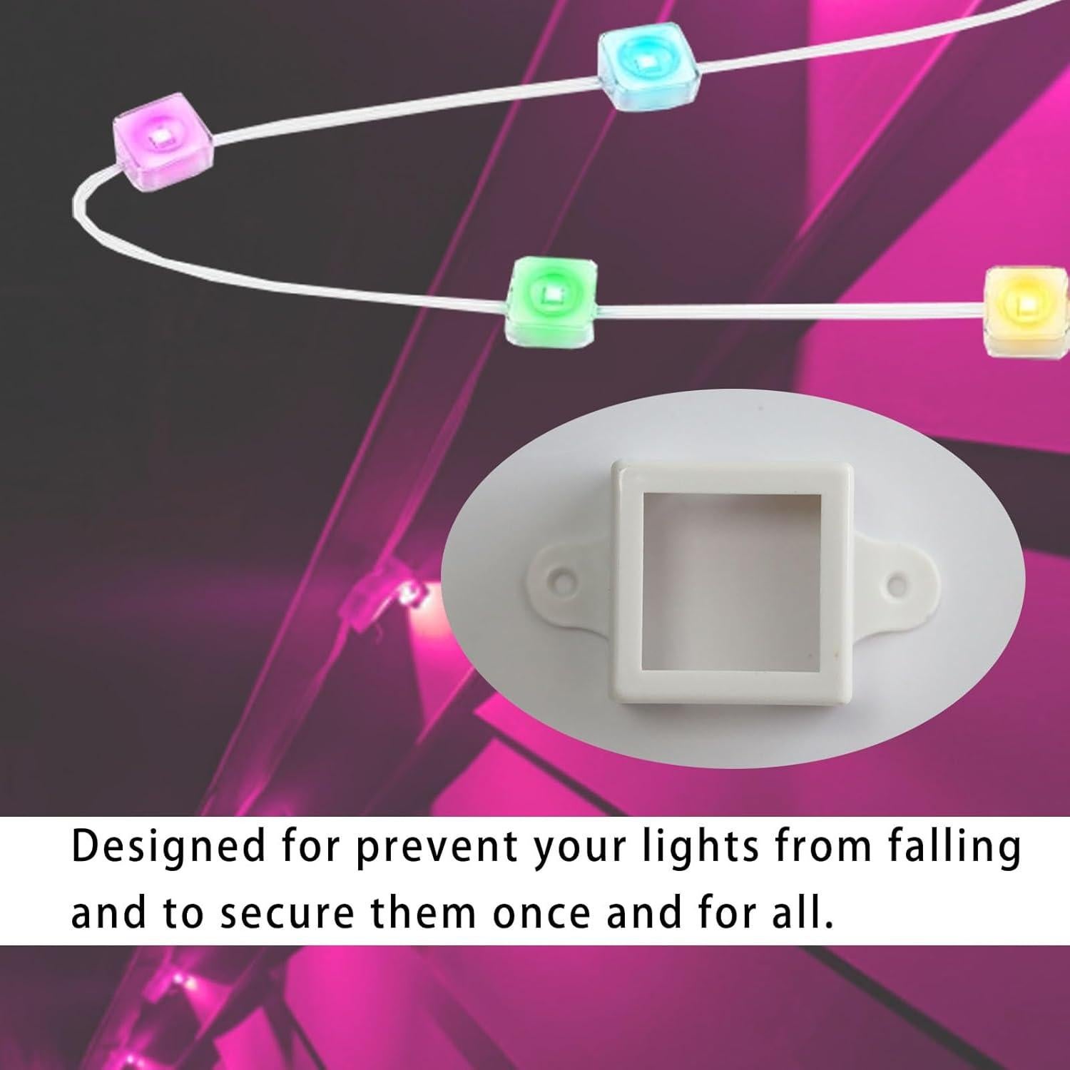 Soporte PIAOLGYI para luces LED exteriores Govee - 60 piezas