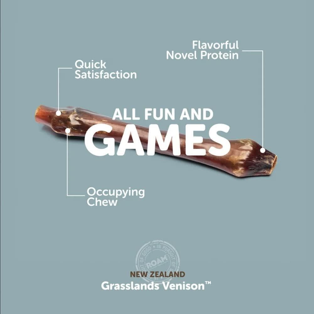 Hueso de Ciervo para Perros Roam - 28 cm, 273 g, Natural