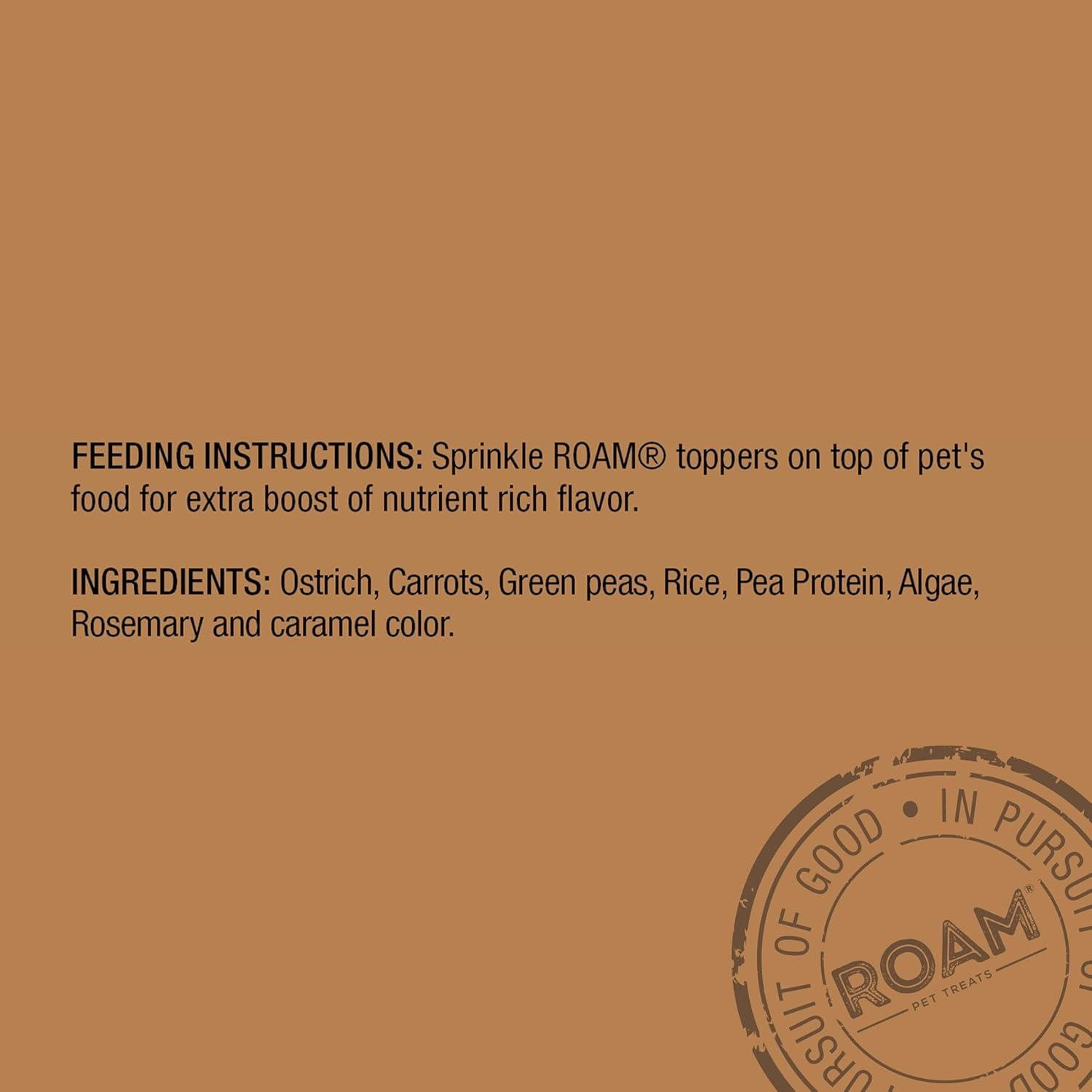 Golosinas para Perros ROAM Avestruz 113g - Proteína Única