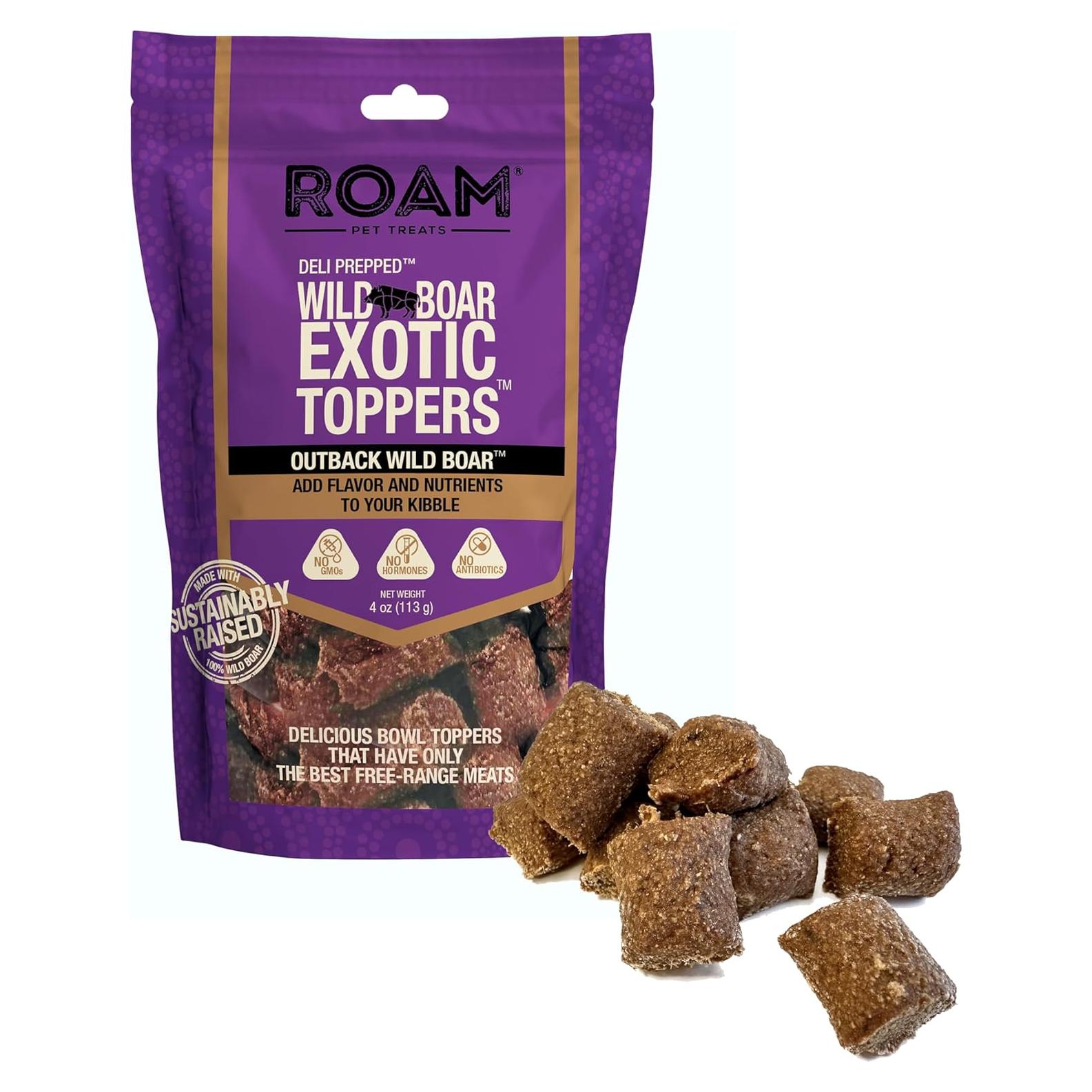 Golosinas para Perros ROAM Jabalí 113g - Proteína Única No OGM
