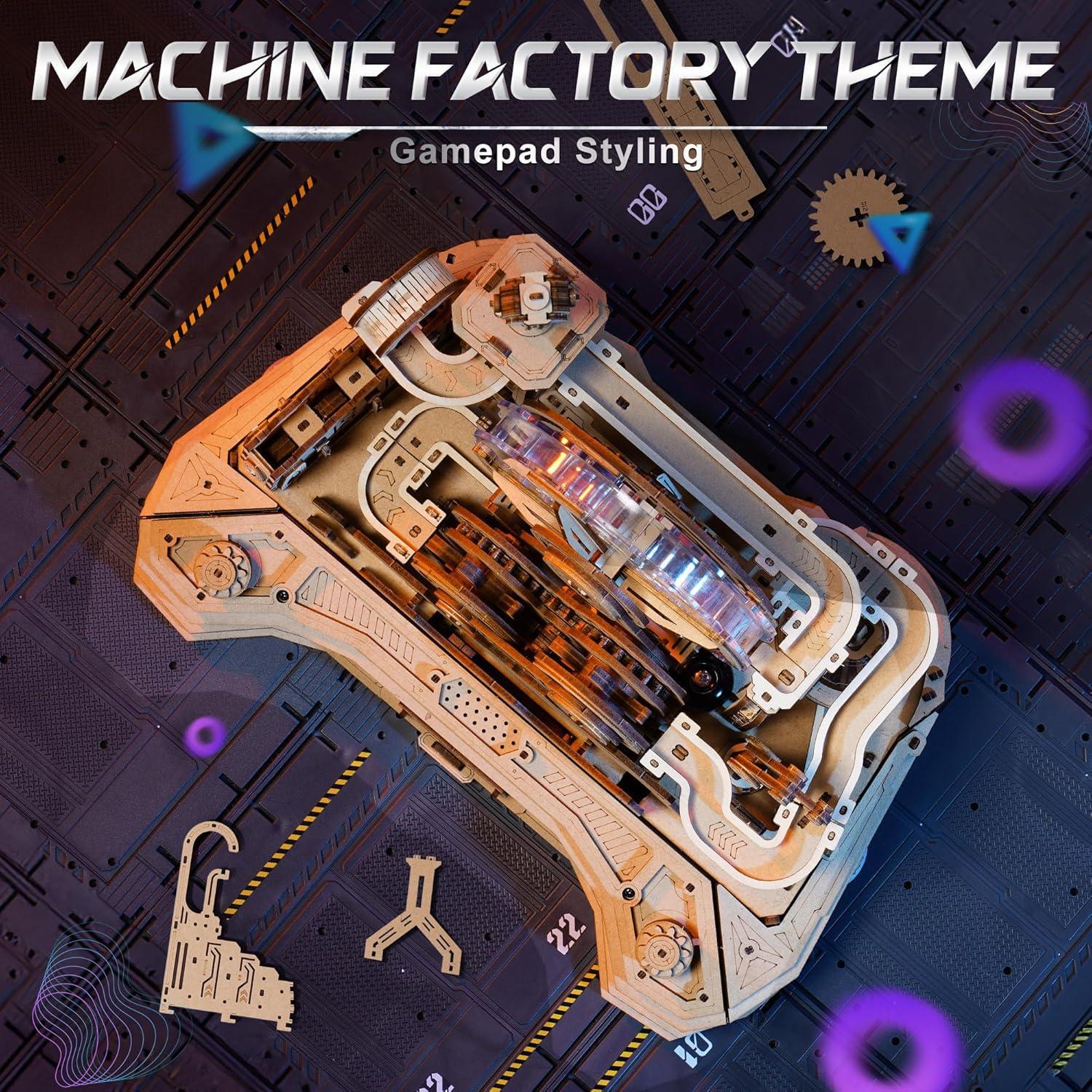 Rompecabezas 3D ROKR Máquina de Pinball DIY - Juguete de Madera