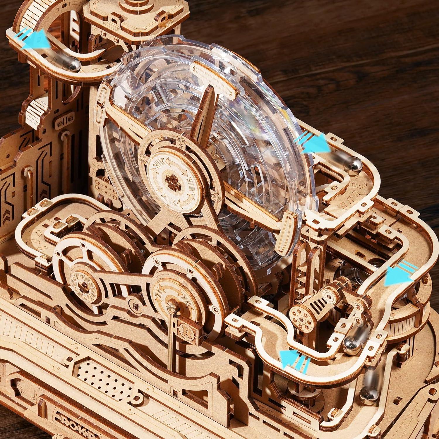 Rompecabezas 3D ROKR Máquina de Pinball DIY - Juguete de Madera