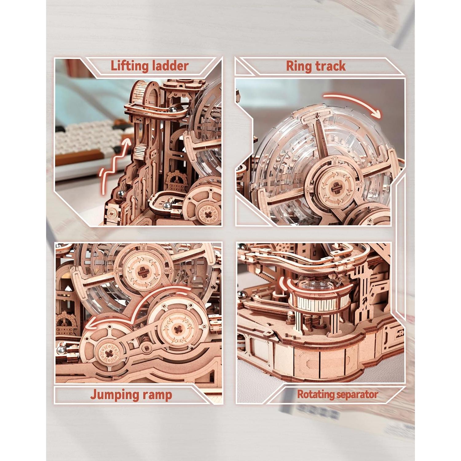 ROKR Rompecabezas de Madera 3D Carrera de Canicas 1.51 kg