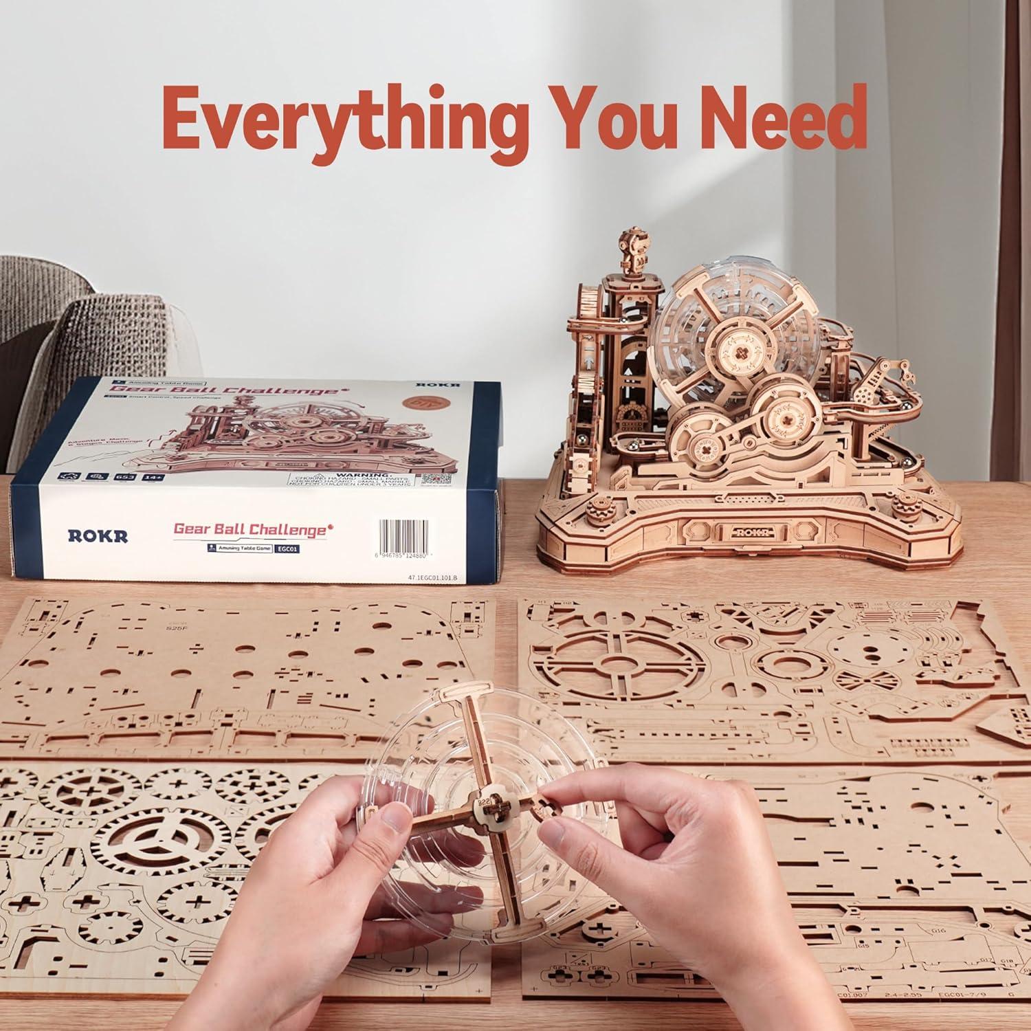 ROKR Rompecabezas de Madera 3D Carrera de Canicas 1.51 kg