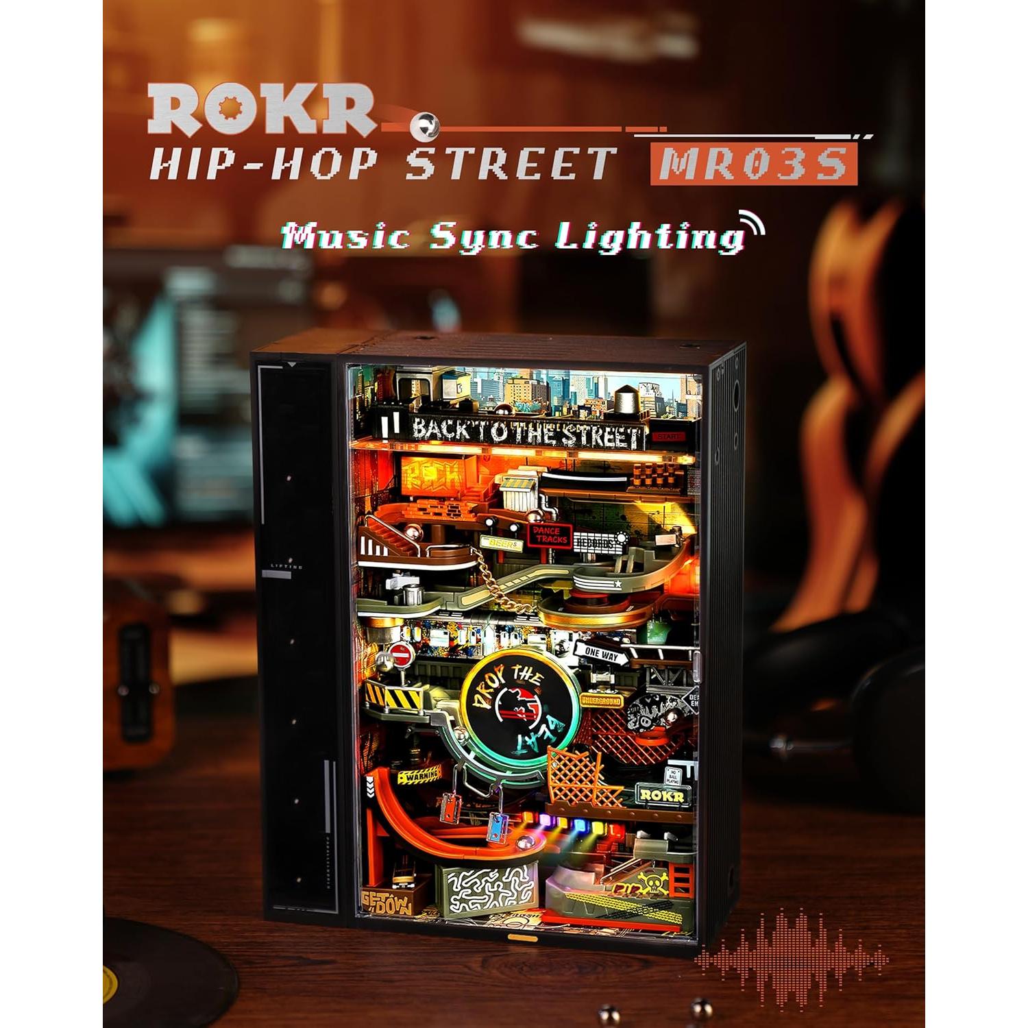 ROKR Rompecabezas 3D Carrera de Canicas Eléctrico 1.55 kg