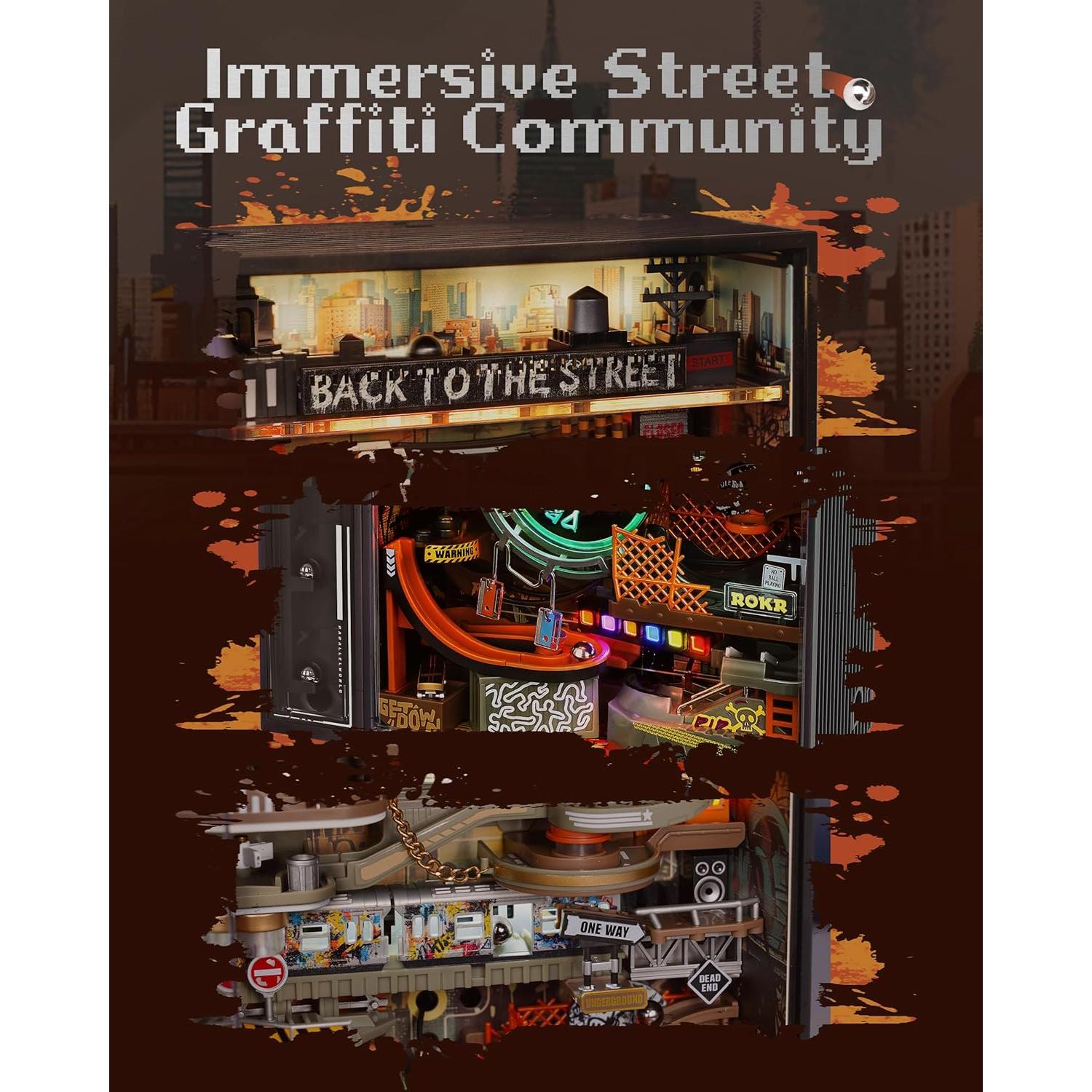 ROKR Rompecabezas 3D Carrera de Canicas Eléctrico 1.55 kg